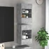 Kép 1/11 - 2 db betonszürke fali TV-szekrény LED-del 40x30x60,5 cm