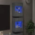 Kép 3/11 - 2 db betonszürke fali TV-szekrény LED-del 40x30x60,5 cm