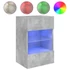 Kép 6/11 - 2 db betonszürke fali TV-szekrény LED-del 40x30x60,5 cm