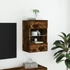 Kép 5/11 - Füstös tölgy színű fali TV-szekrény LED-ekkel 40x30x60,5 cm