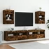 Kép 6/11 - Füstös tölgy színű fali TV-szekrény LED-ekkel 40x30x60,5 cm