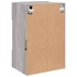 Kép 11/11 - Szürke sonoma színű fali TV-szekrény LED-del 40x30x60,5 cm