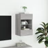 Kép 5/11 - Szürke sonoma színű fali TV-szekrény LED-del 40x30x60,5 cm