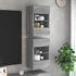 Kép 1/11 - 2 db szürke sonoma fali TV-szekrény LED-ekkel 40x30x60,5 cm