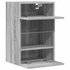 Kép 7/11 - 2 db szürke sonoma fali TV-szekrény LED-ekkel 40x30x60,5 cm