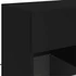 Kép 11/11 - Fekete falra szerelhető TV-szekrény LED-lámpákkal 58,5x30x60,5
