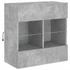 Kép 3/11 - Betonszürke falra szerelhető TV-szekrény LED-del 58,5x30x60,5cm