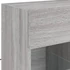 Kép 11/11 - Szürke sonoma színű fali TV-szekrény LED-ekkel 58,5x30x60,5 cm