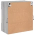 Kép 10/11 - Szürke sonoma színű fali TV-szekrény LED-ekkel 58,5x30x60,5 cm