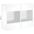 Kép 3/11 - Fehér falra szerelhető TV-szekrény LED-lámpákkal 78,5x30x60,5cm