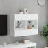 Kép 5/11 - Fehér falra szerelhető TV-szekrény LED-lámpákkal 78,5x30x60,5cm