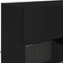 Kép 11/11 - Fekete fali TV-szekrény LED-világítással 78,5x30x60,5 cm