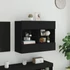 Kép 5/11 - Fekete fali TV-szekrény LED-világítással 78,5x30x60,5 cm