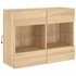 Kép 3/11 - Sonoma tölgy színű fali TV-szekrény LED-del 78,5 x 30 x 60,5 cm