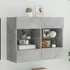 Kép 1/11 - Betonszürke falra szerelhető TV-szekrény LED-del 78,5x30x60,5cm