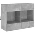 Kép 3/11 - Betonszürke falra szerelhető TV-szekrény LED-del 78,5x30x60,5cm