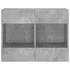 Kép 7/11 - Betonszürke falra szerelhető TV-szekrény LED-del 78,5x30x60,5cm