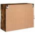 Kép 10/11 - Füstös tölgy színű fali TV-szekrény LED-ekkel 78,5x30x60,5 cm