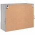 Kép 10/11 - Szürke sonoma színű fali TV-szekrény LED-ekkel 78,5x30x60,5 cm