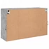 Kép 10/11 - Betonszürke falra szerelhető TV-szekrény LED-del 98,5x30x60,5cm