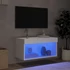 Kép 3/11 - Fehér TV-szekrény LED-világítással 60 x 30 x 30 cm