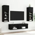 Kép 4/11 - Fekete TV-szekrény LED-világítással 60 x 30 x 30 cm