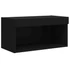 Kép 7/11 - Fekete TV-szekrény LED-világítással 60 x 30 x 30 cm