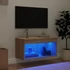 Kép 3/11 - Sonoma tölgy színű TV-szekrény LED-világítással 60 x 30 x 30 cm