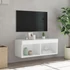 Kép 5/11 - Fehér TV-szekrény LED-világítással 80 x 30 x 30 cm
