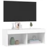 Kép 6/11 - Fehér TV-szekrény LED-világítással 80 x 30 x 30 cm
