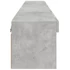 Kép 9/11 - 2 db betonszürke TV-szekrény LED-világítással 80x30x30 cm