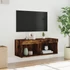 Kép 5/11 - Füstös tölgy színű TV-szekrény LED-világítással 80 x 30 x 30 cm