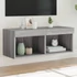 Kép 1/11 - Szürke sonoma színű TV-szekrény LED-világítással 80x30x30 cm