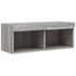 Kép 7/11 - Szürke sonoma színű TV-szekrény LED-világítással 80x30x30 cm