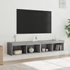 Kép 5/11 - 2 db szürke sonoma színű TV-szekrény LED-ekkel 80x30x30 cm