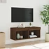 Kép 5/11 - Barna tölgy színű TV-szekrény LED-világítással 80 x 30 x 30 cm