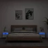 Kép 3/11 - 2 db fehér falra szerelhető TV-szekrény LED-ekkel 40x30x40 cm