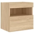 Kép 8/11 - 2 db sonoma tölgy színű fali TV-szekrény LED-del 40x30x40 cm
