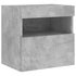 Kép 3/11 - Betonszürke falra szerelhető TV-szekrény LED-del 40x30x40 cm