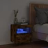 Kép 4/11 - Füstös tölgy színű fali TV-szekrény LED-ekkel 40x30x40 cm