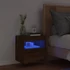 Kép 4/11 - Barna tölgyszínű fali TV-szekrény LED-del 40x30x40 cm