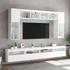 Kép 6/11 - Fehér falra szerelhető TV-szekrény LED-lámpákkal 60x30x40 cm