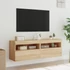 Kép 5/11 - 2 db sonoma tölgy színű fali TV-szekrény LED-del 60x30x40 cm