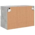 Kép 11/11 - Betonszürke falra szerelhető TV-szekrény LED-del 60x30x40 cm