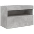 Kép 3/11 - Betonszürke falra szerelhető TV-szekrény LED-del 60x30x40 cm