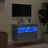Kép 4/11 - Betonszürke falra szerelhető TV-szekrény LED-del 60x30x40 cm