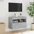 Kép 5/11 - Betonszürke falra szerelhető TV-szekrény LED-del 60x30x40 cm