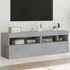 Kép 1/11 - 2 db betonszürke fali TV-szekrény LED-del 60x30x40 cm