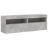 Kép 3/11 - 2 db betonszürke fali TV-szekrény LED-del 60x30x40 cm