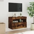 Kép 5/11 - Füstös tölgy színű fali TV-szekrény LED-ekkel 60x30x40 cm